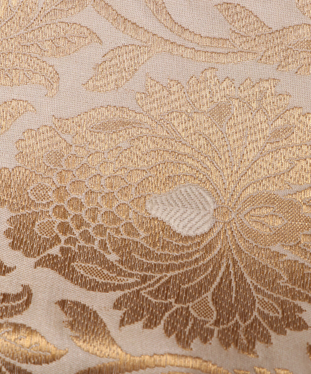 Shop Soft Banarasi Brocade Silk Fabric Online FD