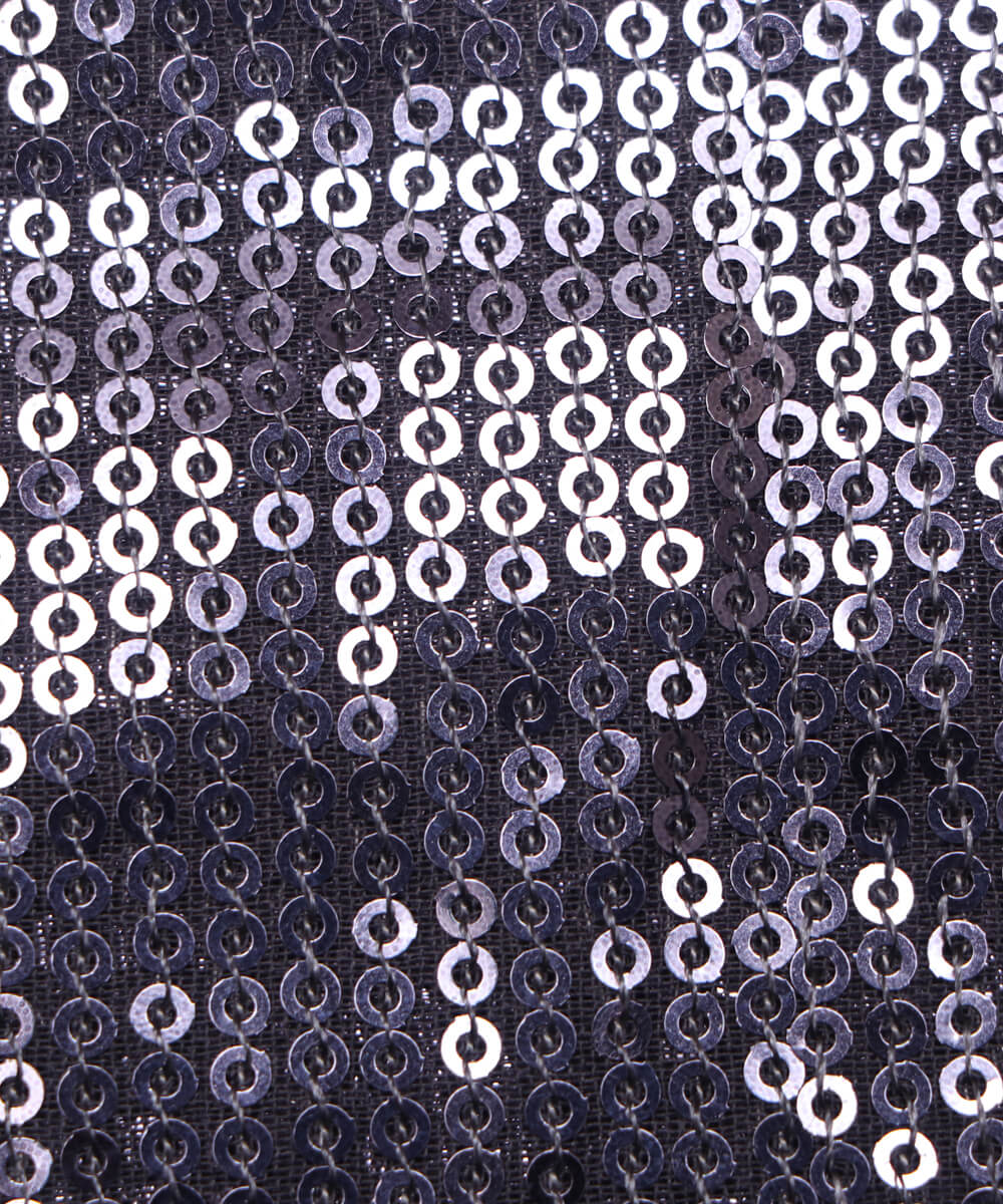 Blue embroidery fabric