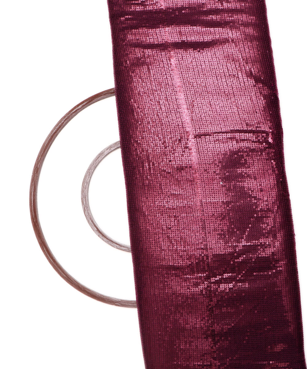 Wine Colour Embroidery Fabric