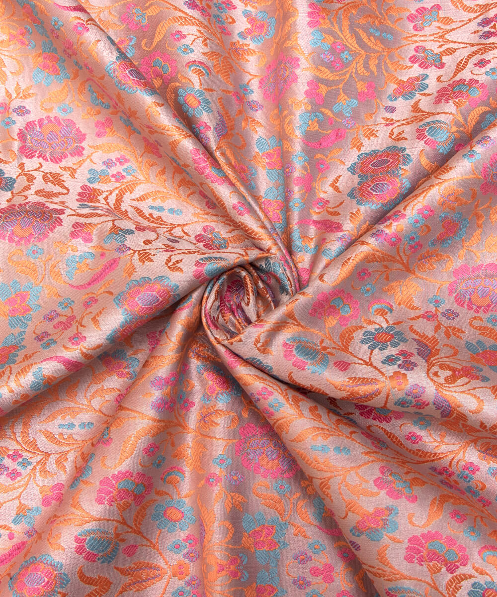 Latest Banarasi Tanchui Silk Blouse Skirt Saree Material Shopping Fabric Online At Fabric Dekho