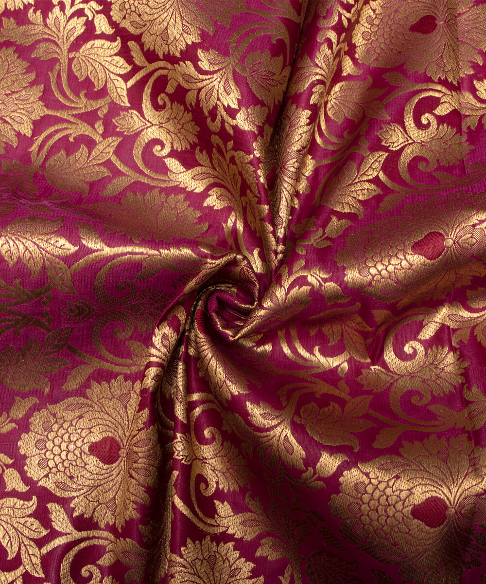 Shop Brocade Silk Fabric Online At Fabric Dekho