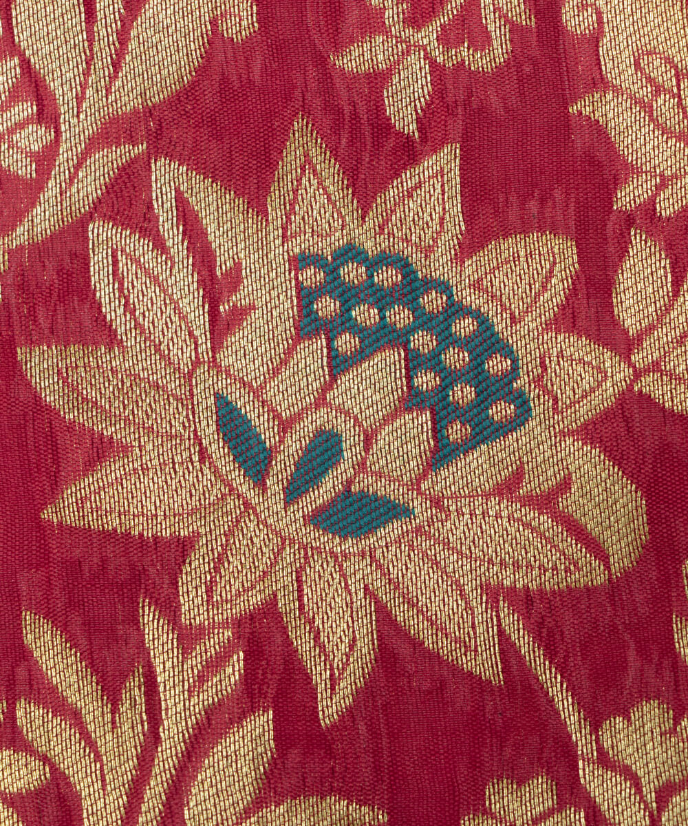 Banarasi Silk Fabric Blouse Pattu Pavada Online At Fabric Dekho