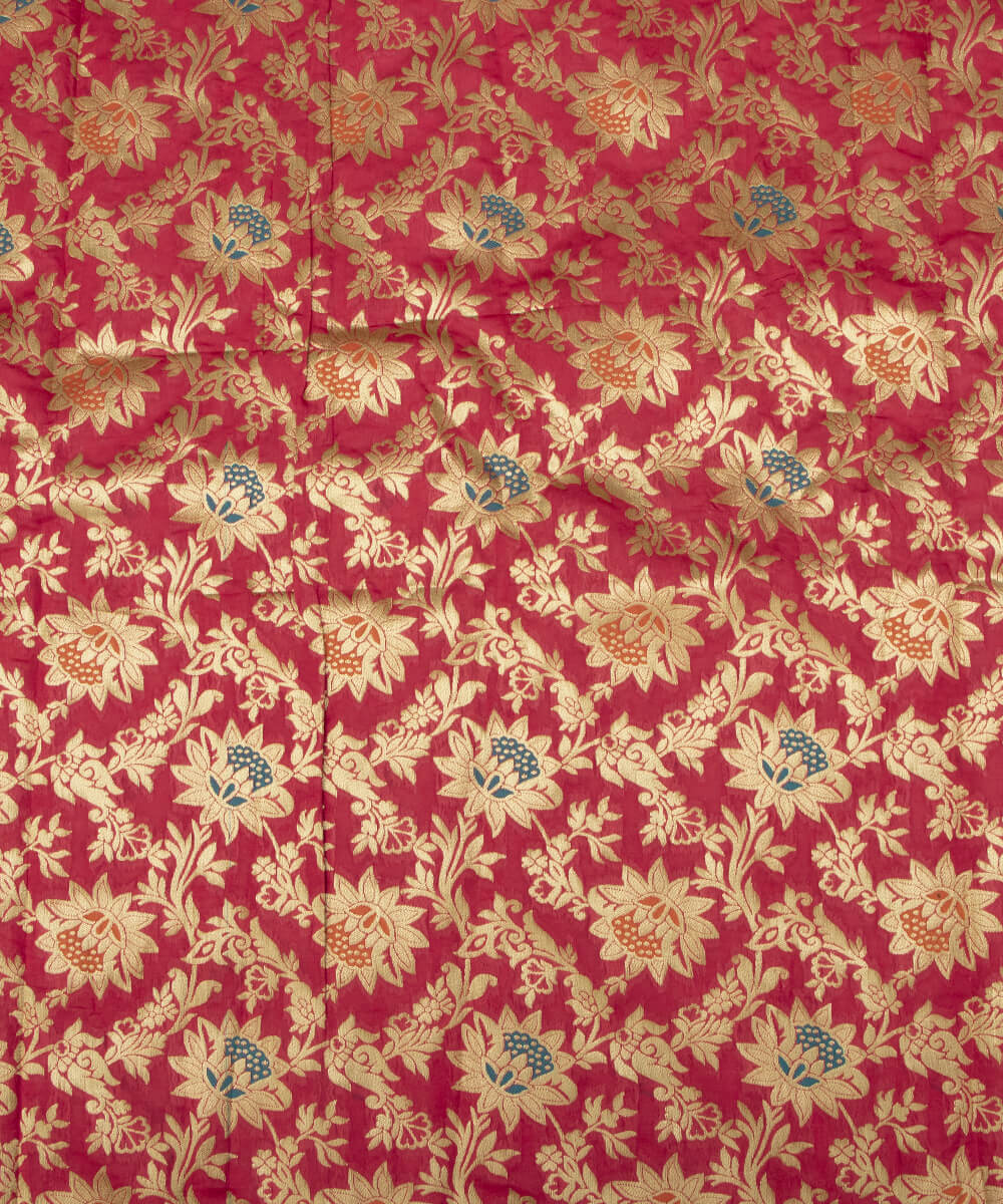 Banarasi Silk Fabric Blouse Pattu Pavada Online At Fabric Dekho