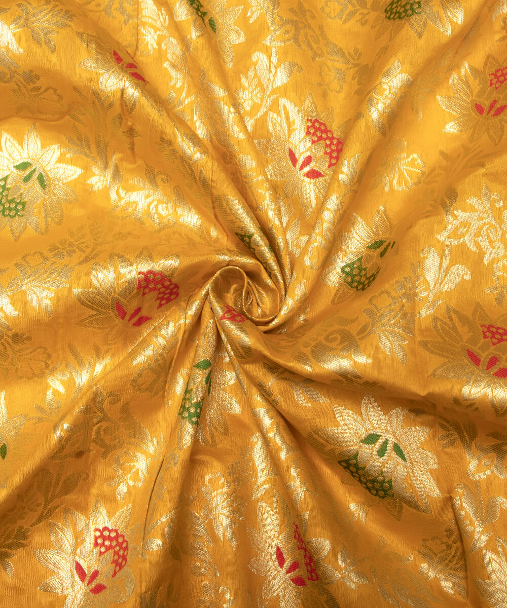 Banarasi Silk Fabric Blouse Pattu Pavada Online At Fabric Dekho