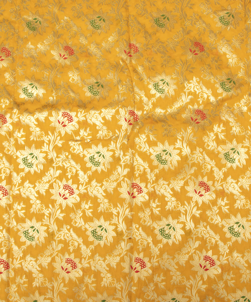 Banarasi Silk Fabric Blouse Pattu Pavada Online At Fabric Dekho