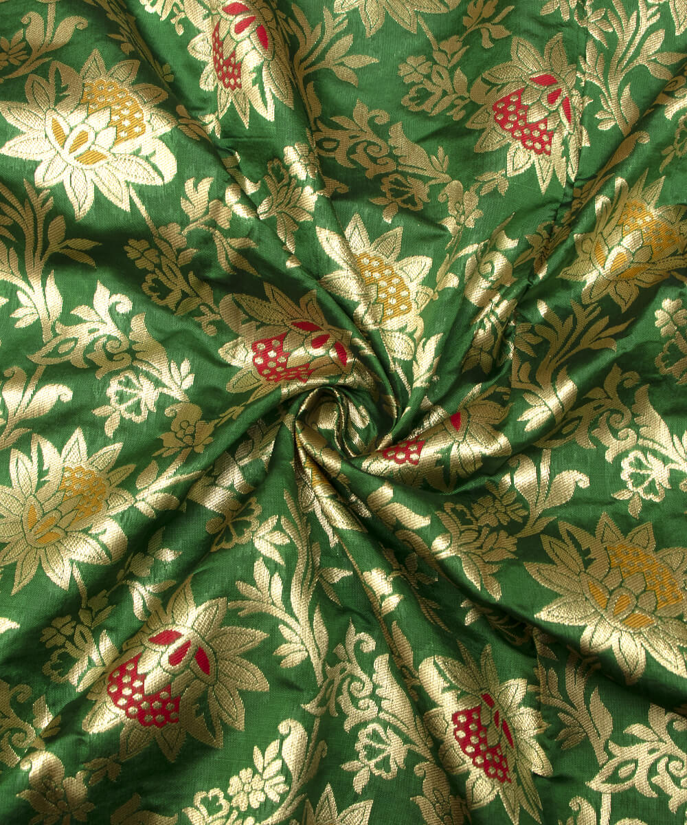 Banarasi Silk Fabric Blouse Pattu Pavada Online At Fabric Dekho