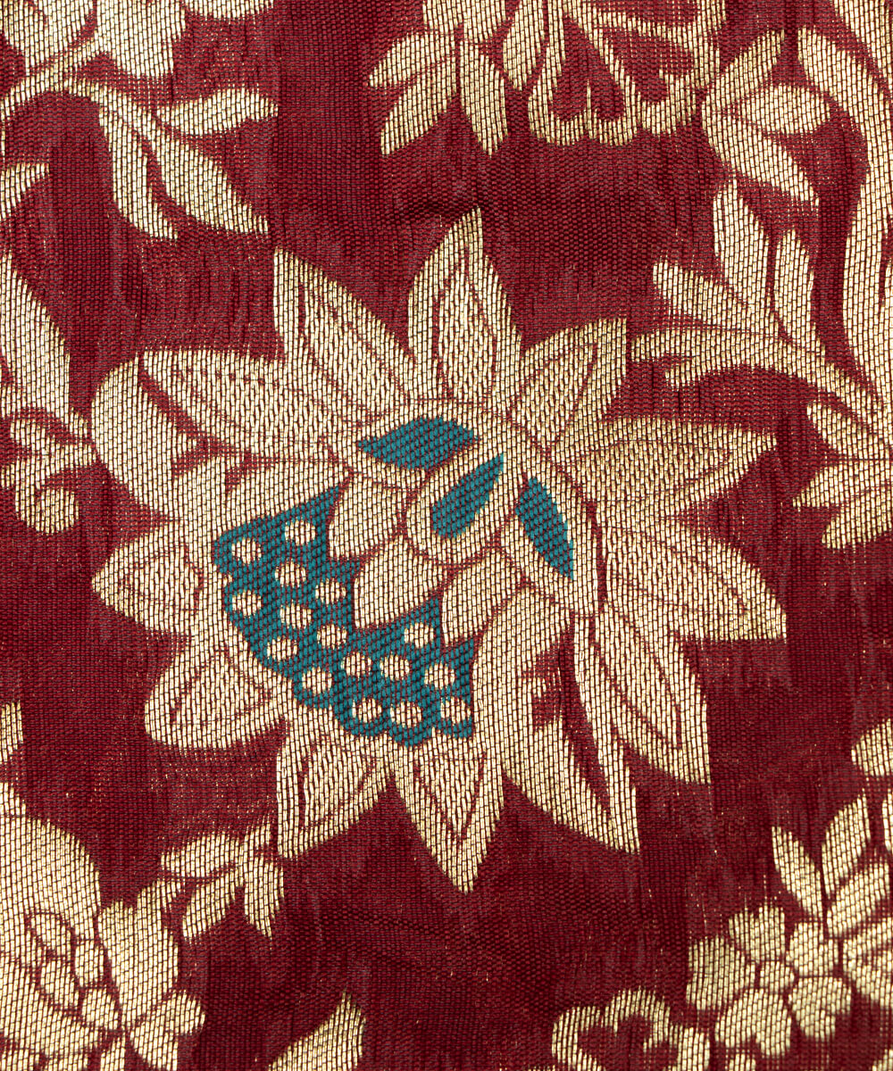 Banarasi Silk Fabric Blouse Pattu Pavada Online At Fabric Dekho