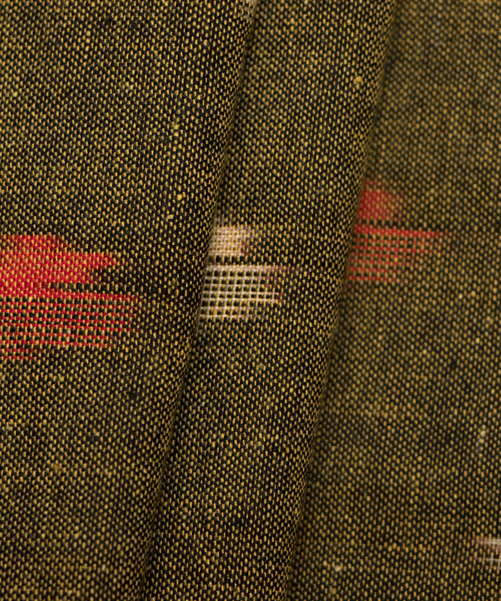 Weaved Ikat Cotton Handloom Fabrics Online Fabric