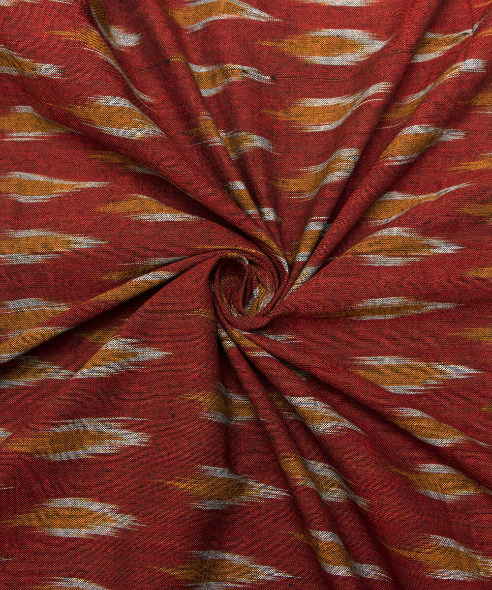 Weaved Ikat Cotton Handloom Fabrics Online Fabric