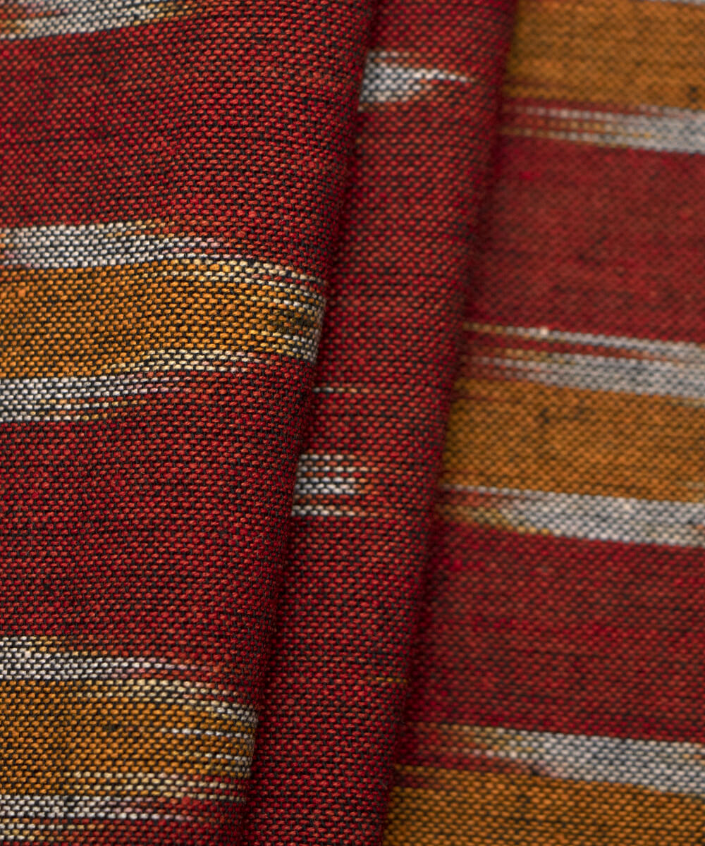 Weaved Ikat Cotton Handloom Fabrics Online Fabric