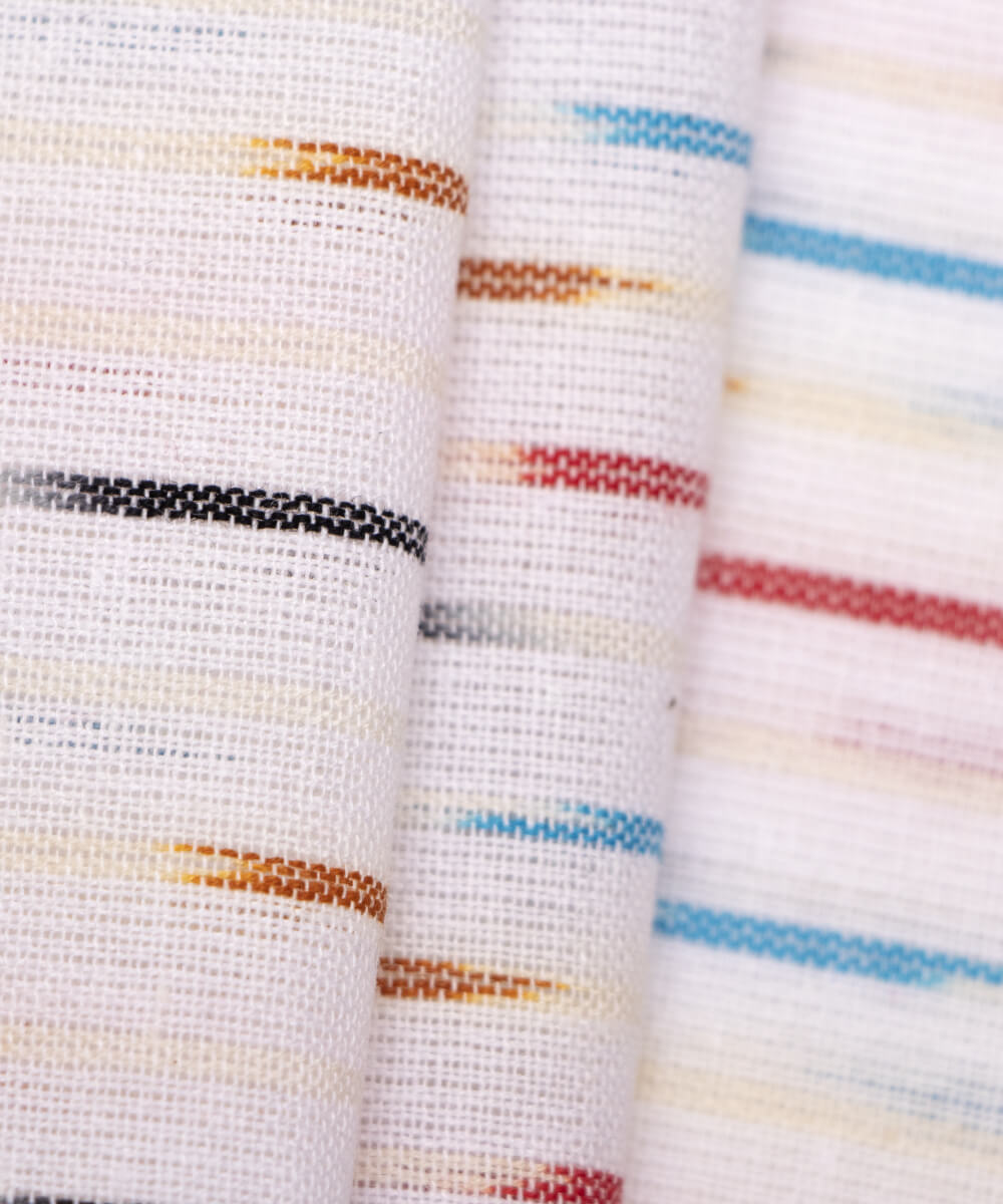 Weaved Ikat Cotton Handloom Fabrics Online Fabric