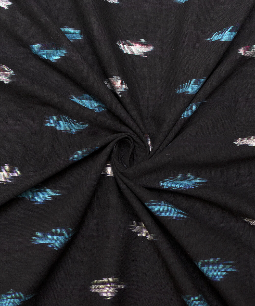 blue ikat upholstery fabric