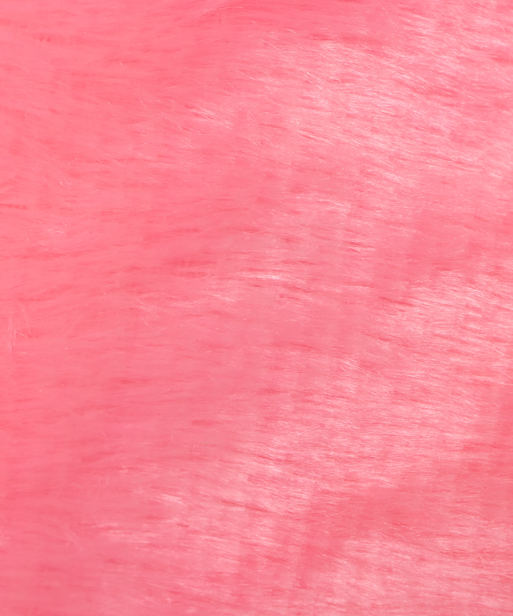 Neon Pink Colour Plain Minky Fabric