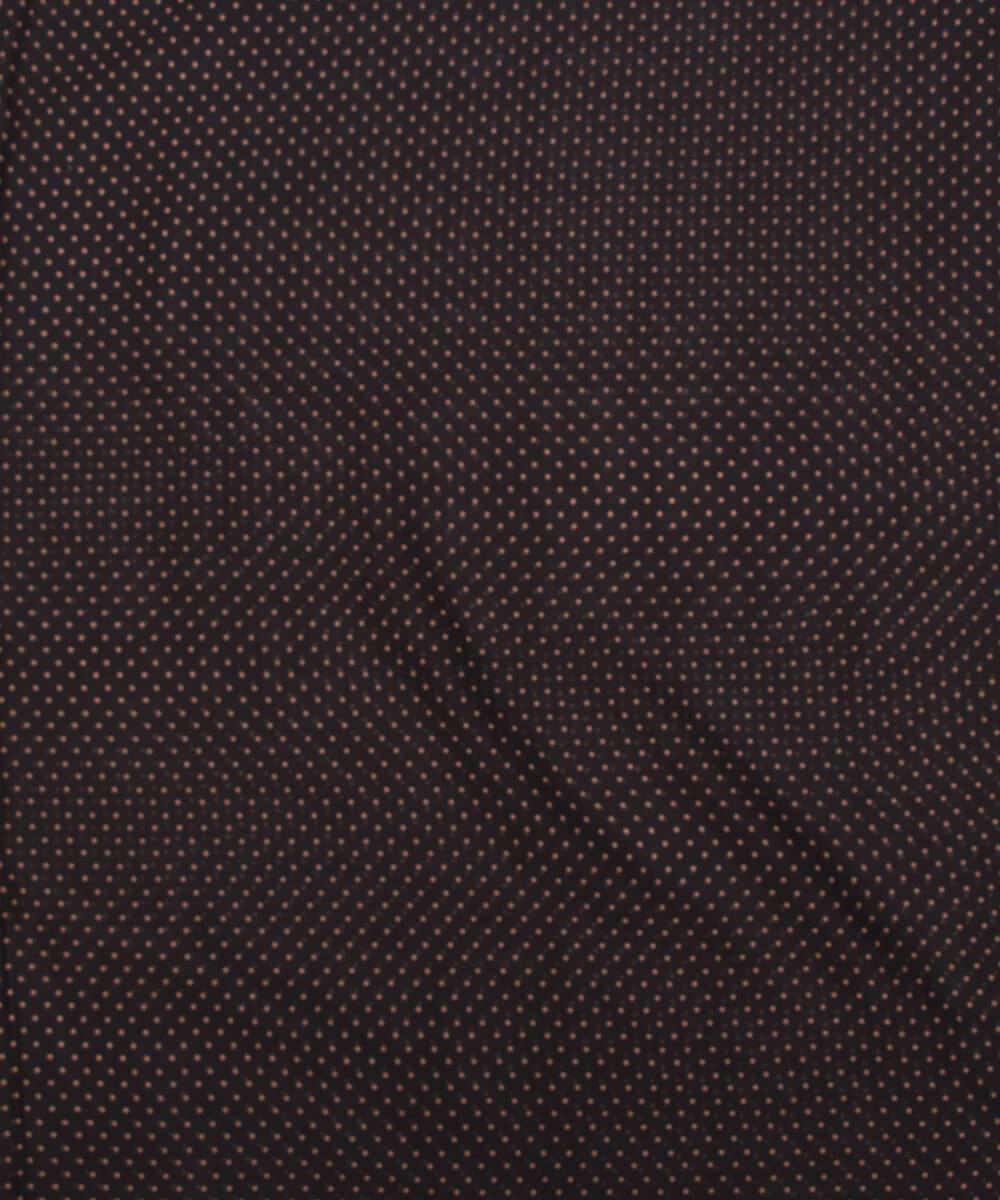 Black Colour Polka Print Chiffon Fabric