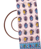 Pastel Pink Colour Object Print Georgette Fabric