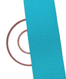 Cyan Colour Plain Kantha Embroidery Cotton Fabric