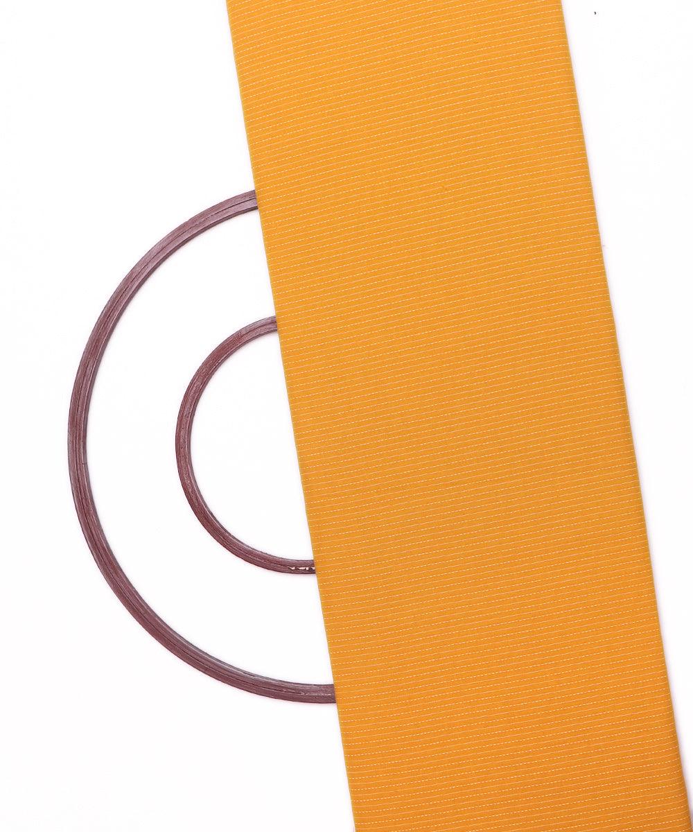 mustard colour plain kantha fabric