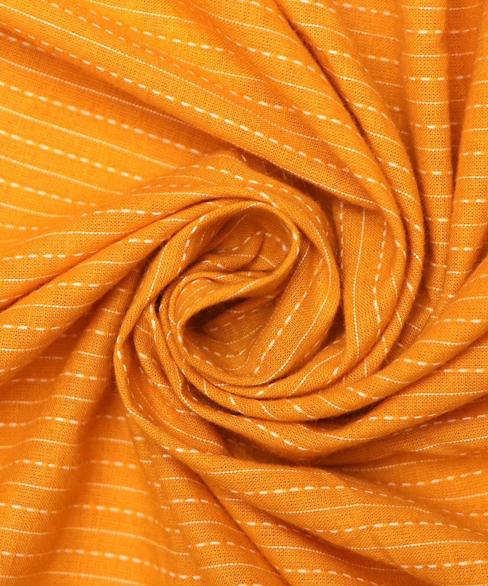 mustard colour plain kantha fabric