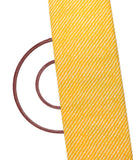 Yellow Colour Lehariya Pattern Cotton Fabric