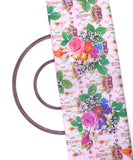 White and Green Floral Design Digital Print Cotton Fabric