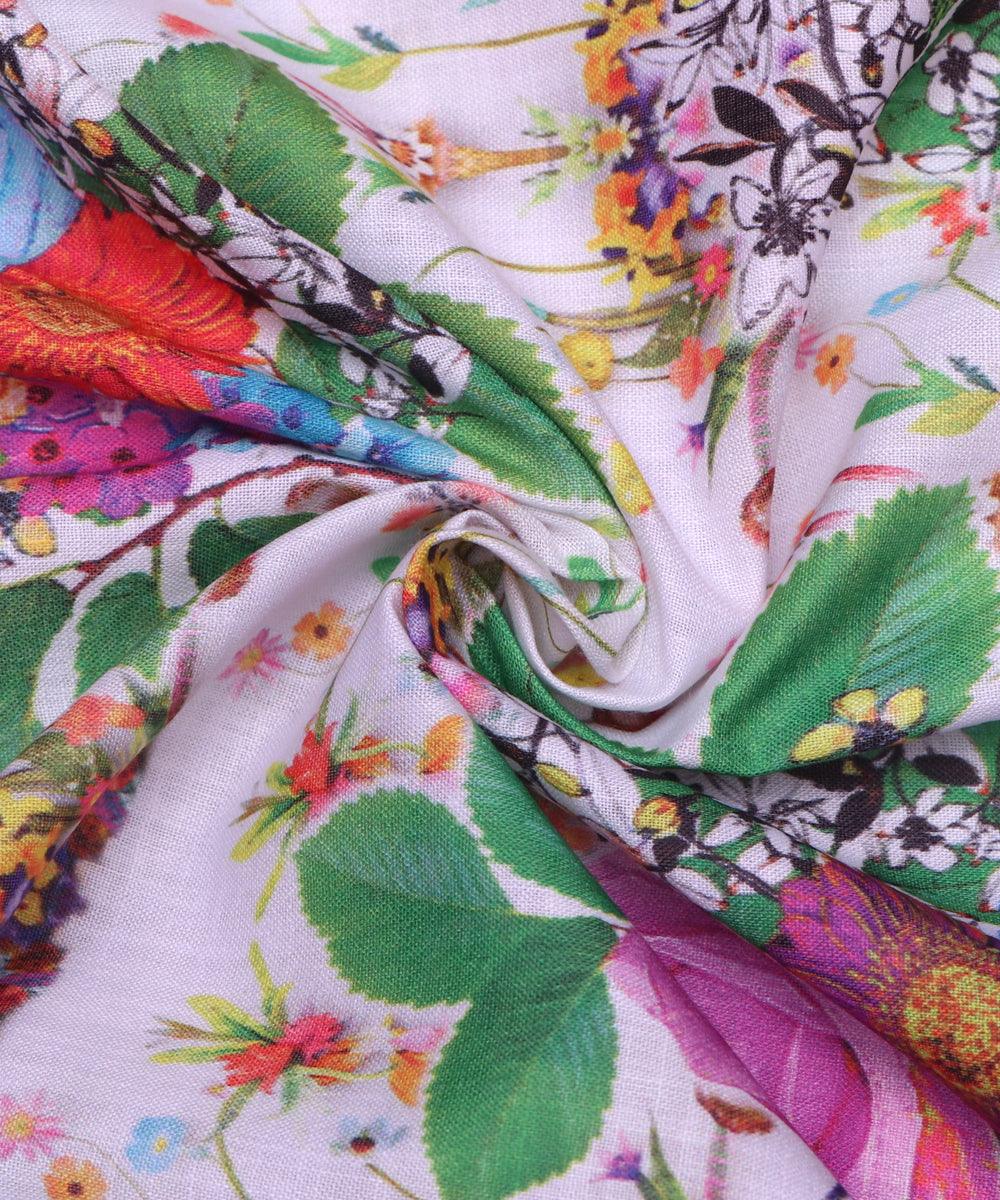 Cotton Digital Print Fabric At Fabric Dekho