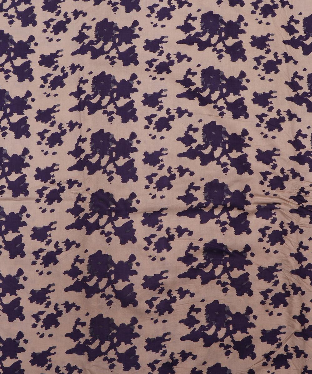 white and purple tie dye print rayon fabric