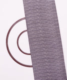 Grey Colour Stripe  Print Cotton Fabric