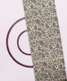 White Colour Flower Print Cotton Fabric