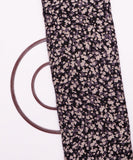 Purple Colour Floral Print Rayon Fabric