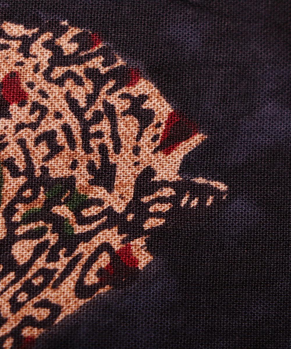 teal paisley foil print rayon fabric