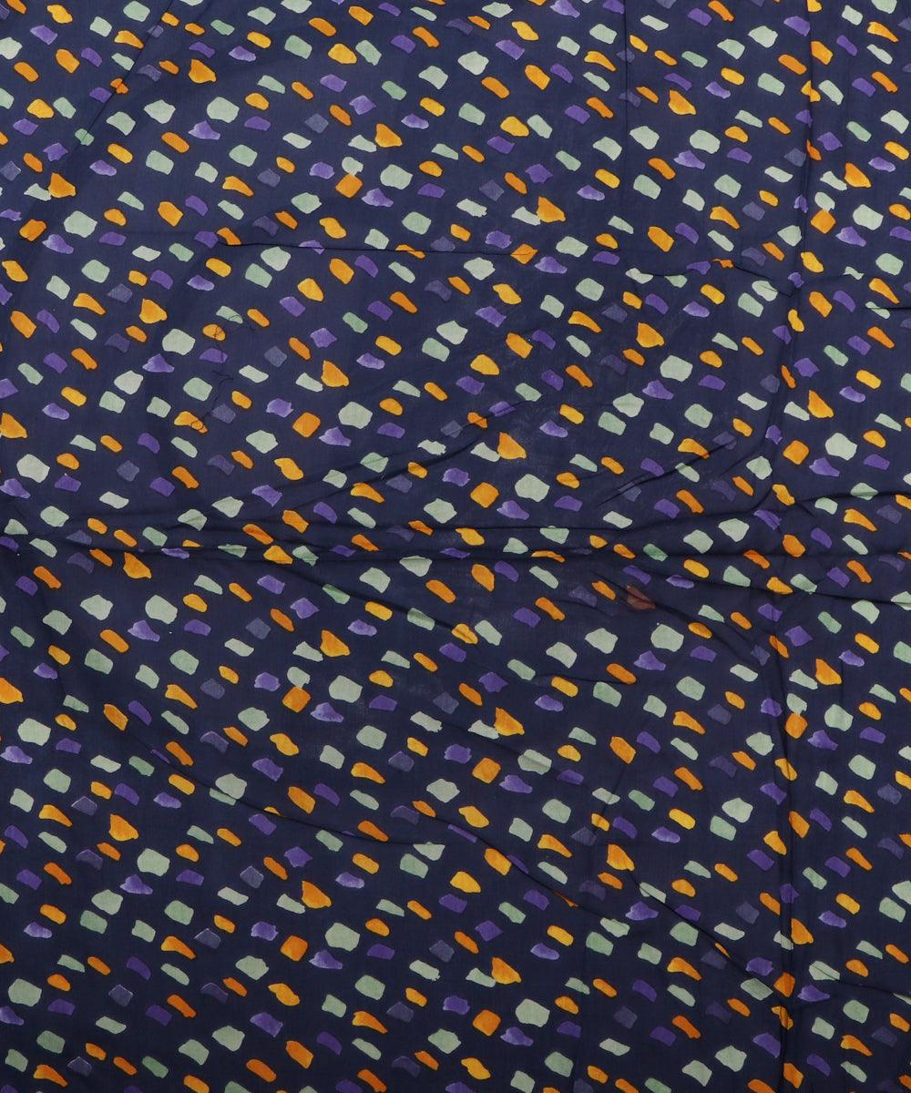 blue and green stone print rayon fabric