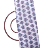 Very Light Blue Colour Tree Pattern Cotton Fabric