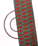 Rust Green Colour Bagh Print Cotton Fabric