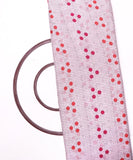 White Colour  Polka Print Rayon Fabric