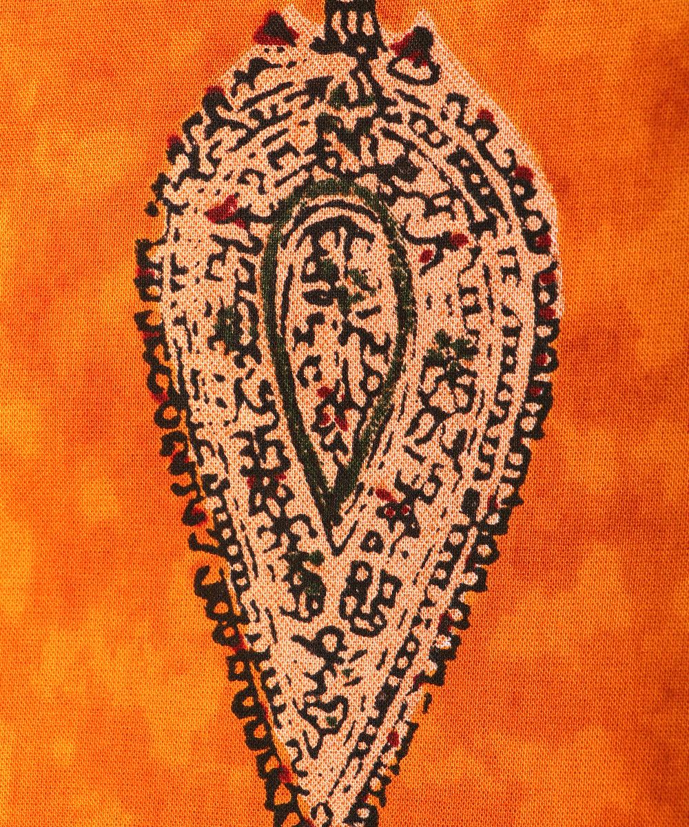 mustard paisley print rayon fabric