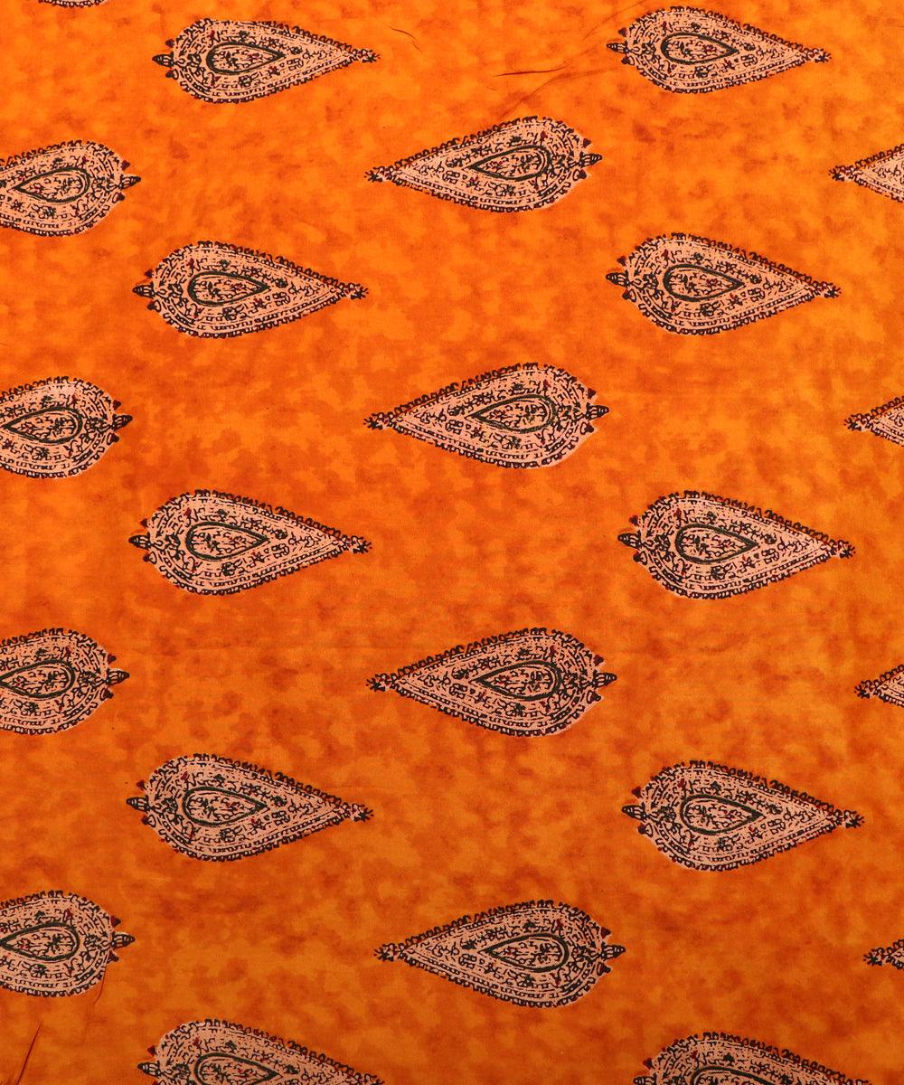 mustard paisley print rayon fabric
