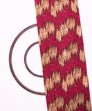 Pink Colour Abstract Print Rayon Fabric