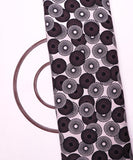 White Colour Geometric Print Rayon Fabric