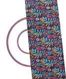 Blue Colour Floral Print Cotton Fabric