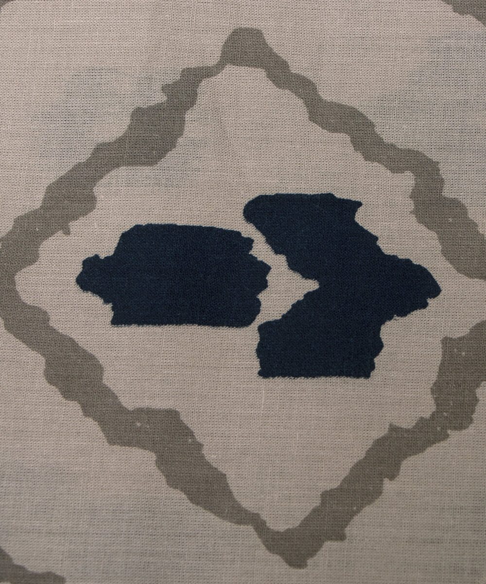 Light Grey Colour Unique Print Cotton Fabric