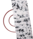 Black Colour Tie - Dye Print Uppada Silk Fabric