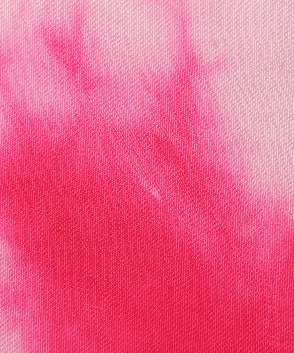 magenta tie dye print uppada silk fabric