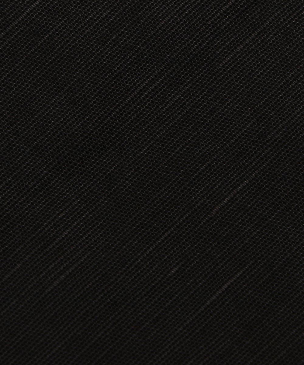 black plain linen fabric