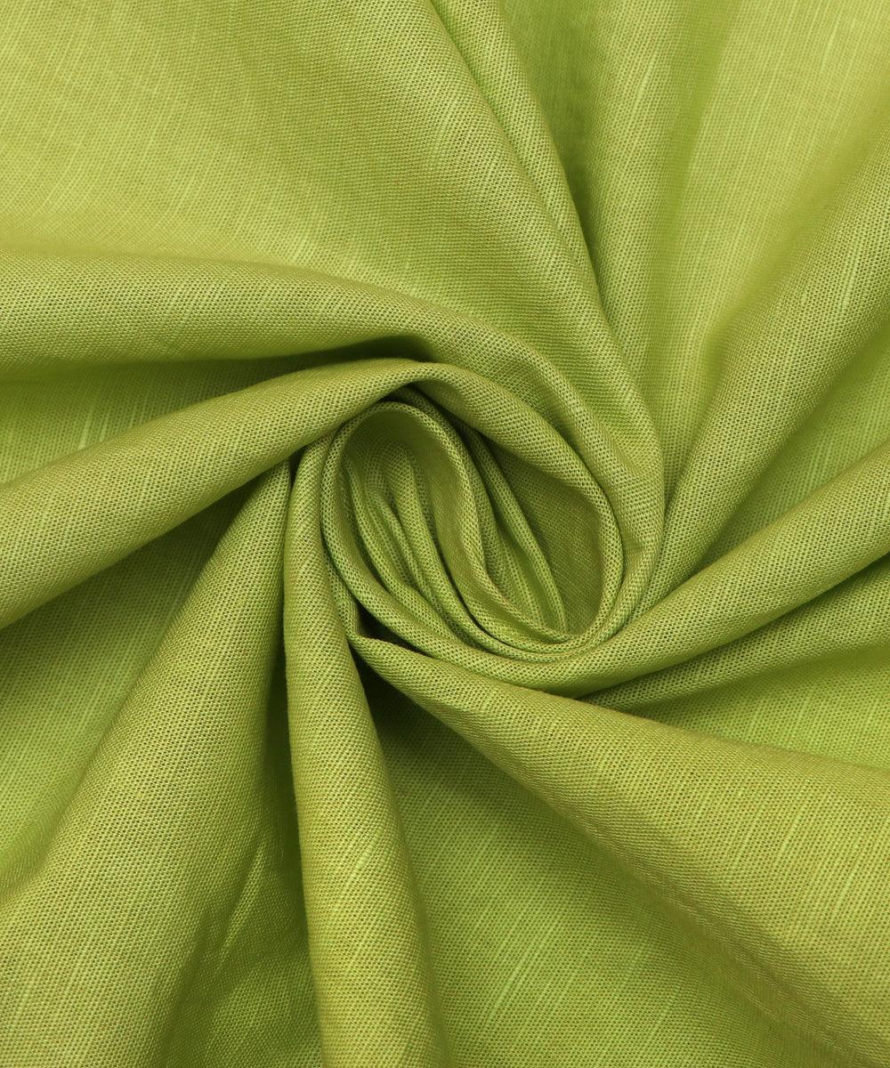 light green plain linen fabric