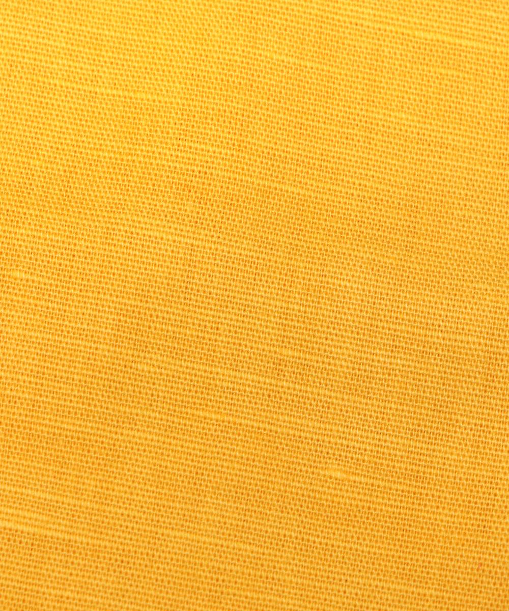 yellow plain linen fabric
