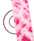 Magenta Colour Tie Dye Pattern Cotton Fabric