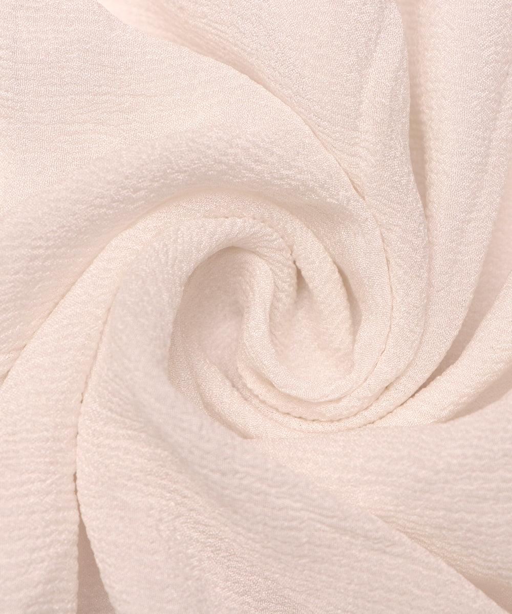 white dyeable pure chinon fabric