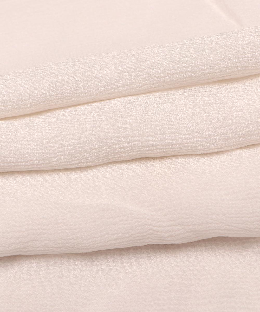 white dyeable pure chinon fabric
