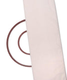 White  Colour Dyeable Pure Plain Organza Fabric ( 80 grams )