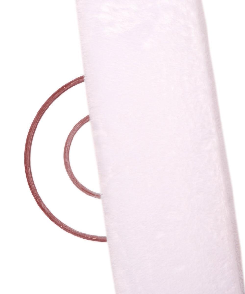 white plain minky fabric